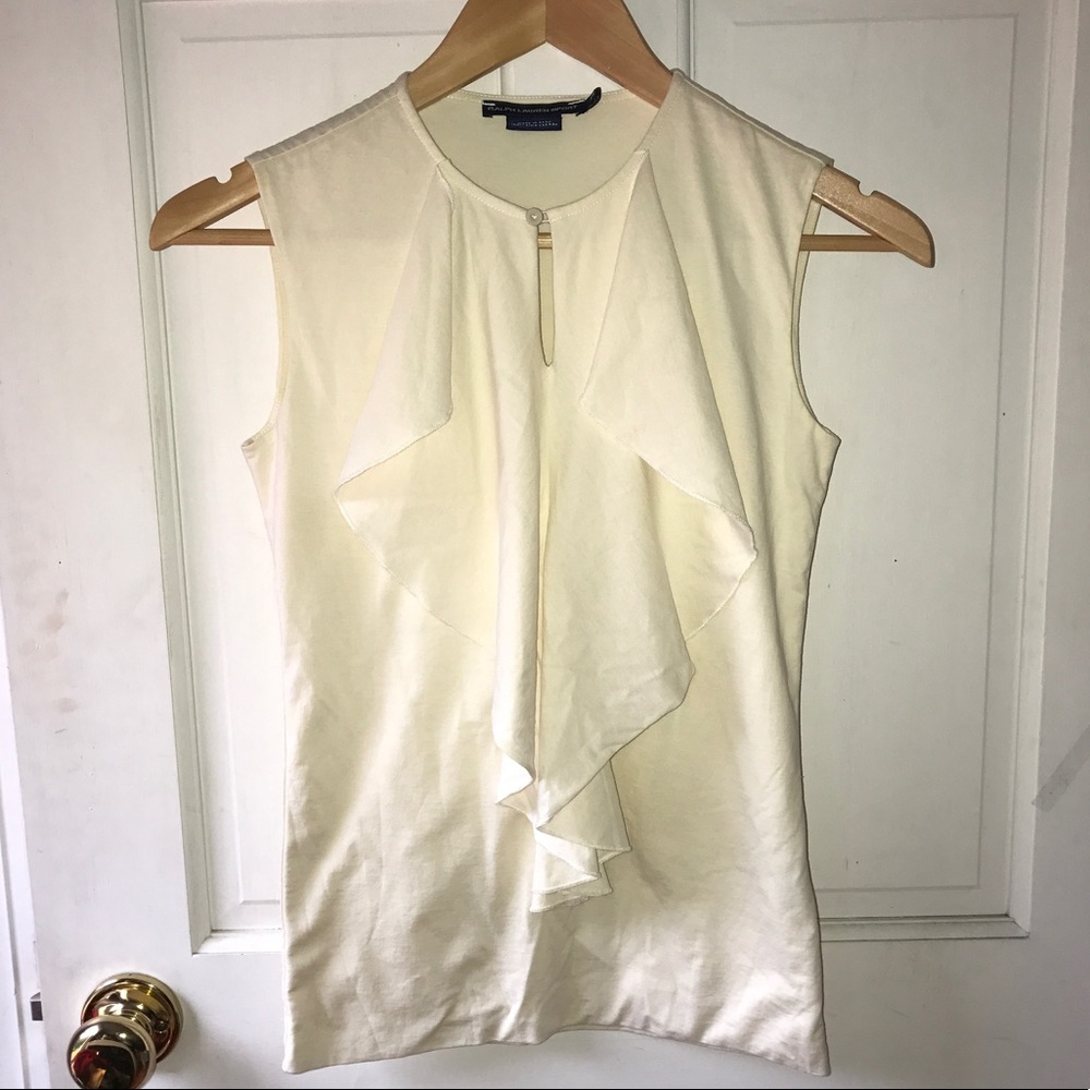 Ralph Lauren Blouse with Ruffle and Button